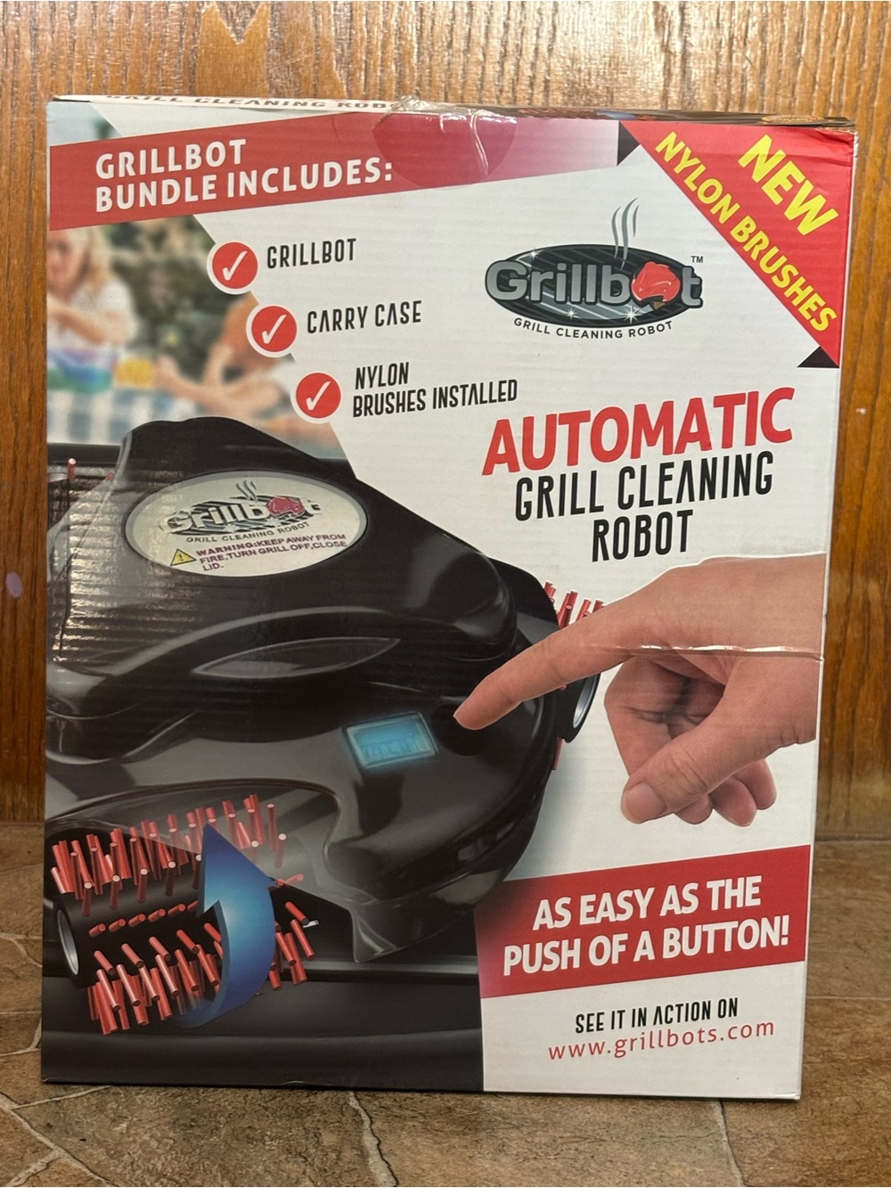 Grillbot Automatic Grill Cleaning Robot & Carry Case Open Box